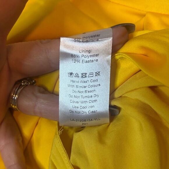 Lavish Alice Yellow Midi Dress - Picture 6 of 6